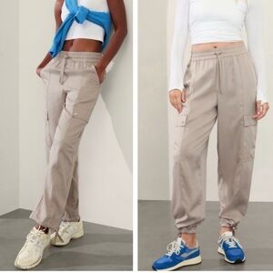 Athleta Tan Cargo Joggers